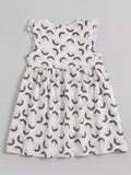 Children's Rainbow Print Ruffle Sleeve Dress thumbnail 5