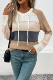 Perfee Color Block Drawstring Hooded Sweater thumbnail 1