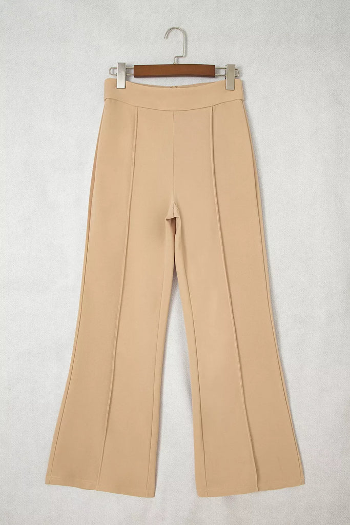 High Waist Full Length Regular Fit Pants