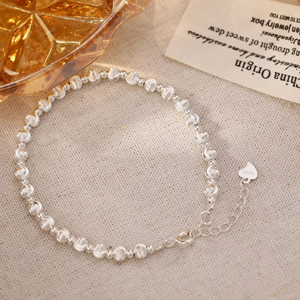 925 Sterling Silver Beaded Bracelet