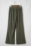 Drawstring Corduroy Wide Leg Pants thumbnail 6