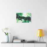Abstract Green Brushstroke Canvas Print thumbnail 48