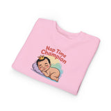 Nap Time Champion Toddler Sweatshirt — Cute Sleeping Baby Graphic thumbnail 36