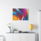 Abstract Rainbow Swirl Matte Canvas Print (Stretched) thumbnail 78