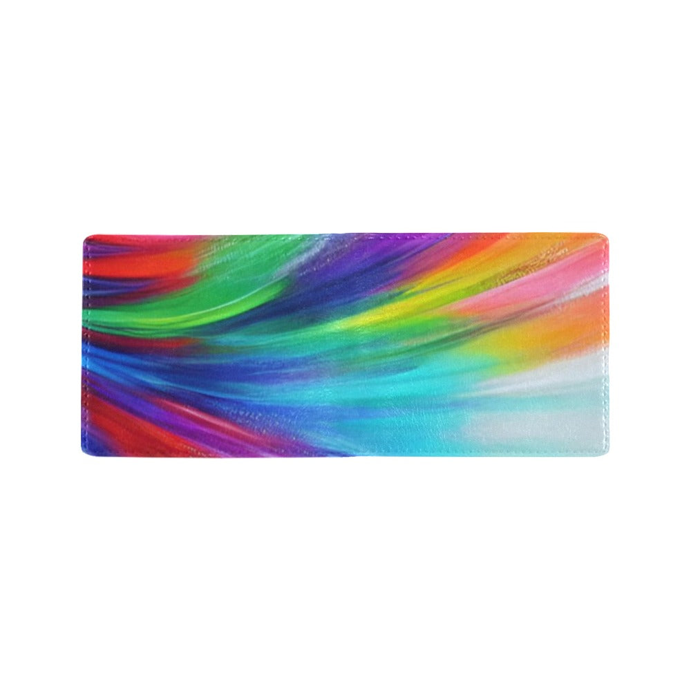 Bifold Stylish Men’s Wallet – PU Leather All-Over Print Slim Card & Cash Wallet