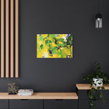 Abstract Green & Yellow Matte Canvas Print – Vibrant Modern Wall Art thumbnail 64
