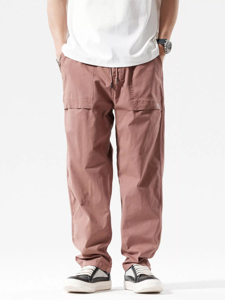 Men's Full Size Casual Cargo Pants with Multiple Pockets Plus Size