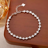 925 Sterling Silver Beaded Bracelet thumbnail 6