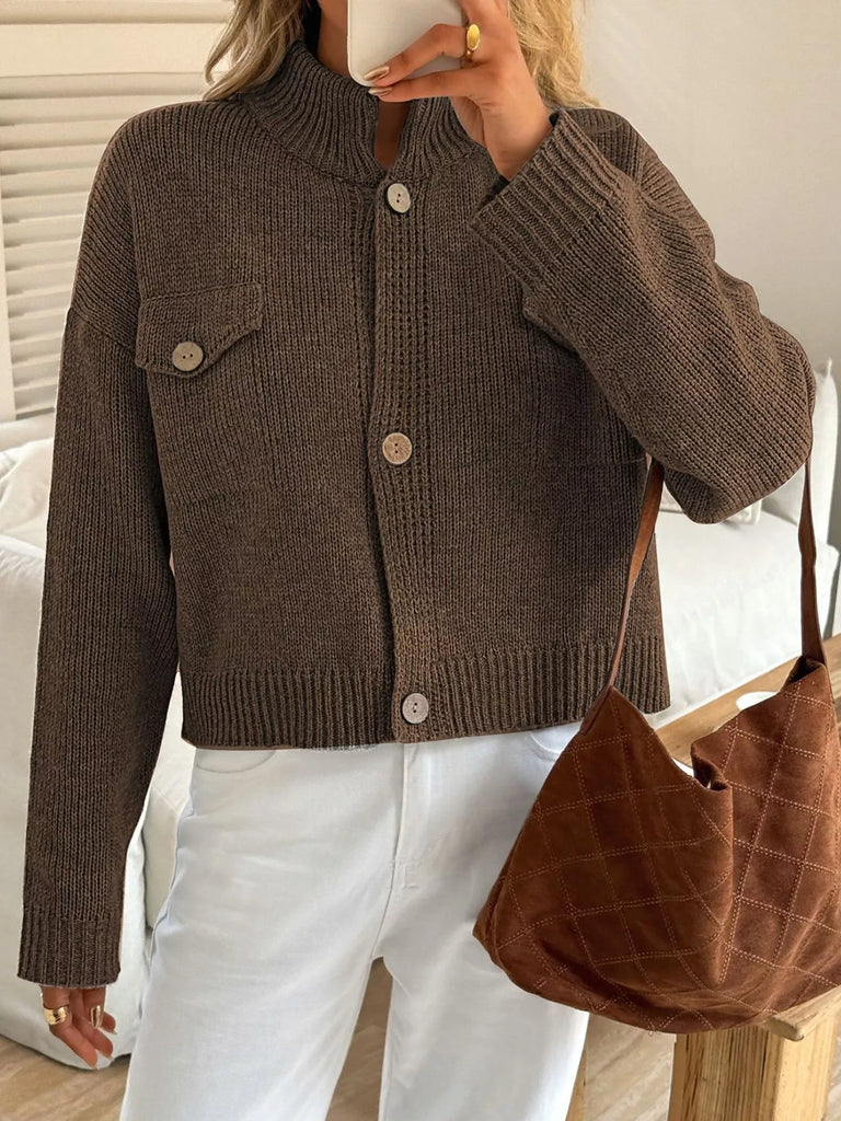 Button-Down Knit Cardigan