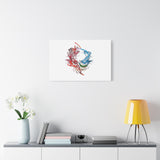 Abstract Color Splash Canvas Print — Modern Watercolor Circle Art on Matte Stretched Canvas thumbnail 43