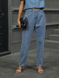 Pearl Detail Jeans with Pockets thumbnail 5