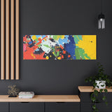 Abstract Color Splash Matte Canvas — Stretched Wall Art thumbnail 94