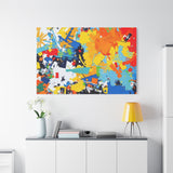Abstract Splash Colorful Matte Canvas Wall Art – Vibrant Modern Stretched Print thumbnail 99