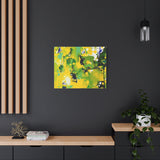 Abstract Green & Yellow Matte Canvas Print – Vibrant Modern Wall Art thumbnail 67