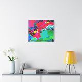 Abstract Neon Splash Matte Canvas Print — Vibrant Colorful Stretched Wall Art thumbnail 54