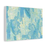 Abstract Aqua Brushstroke Canvas Print — Coastal Blue Wall Art thumbnail 29
