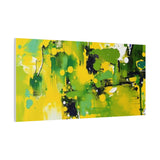 Abstract Green & Yellow Matte Canvas Print – Vibrant Modern Wall Art thumbnail 83