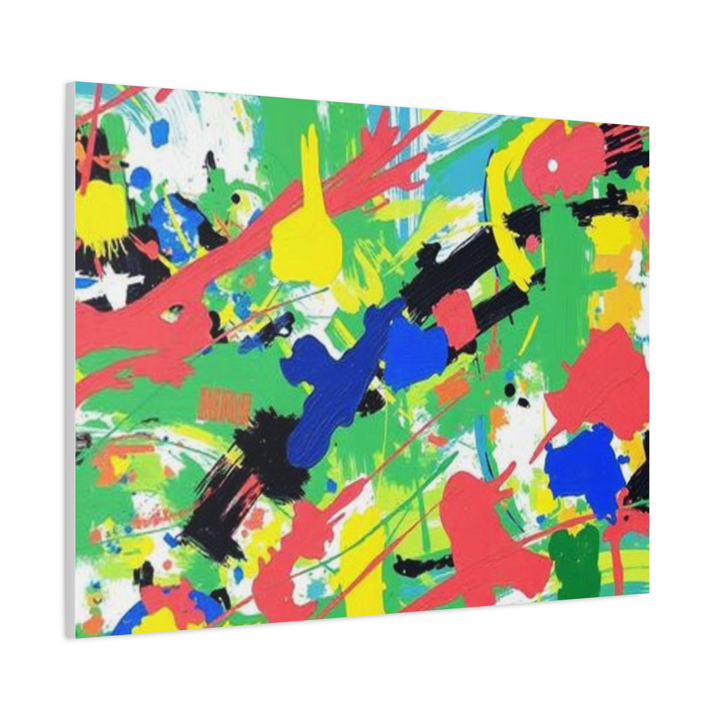 Abstract Color Splash Canvas Print — Vibrant Modern Wall Art