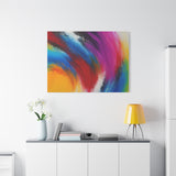 Abstract Rainbow Swirl Matte Canvas Print (Stretched) thumbnail 90