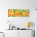 Abstract Orange & Green Canvas Art — Vibrant Modern Wall Decor thumbnail 93
