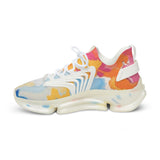 Men's Mesh Sneakers — Colorful Marble Athletic Shoes thumbnail 6