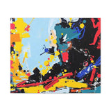 Abstract Color Splash Matte Canvas Print — Modern Stretched Wall Art thumbnail 11