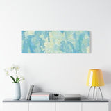 Abstract Aqua Brushstroke Canvas Print — Coastal Blue Wall Art thumbnail 81