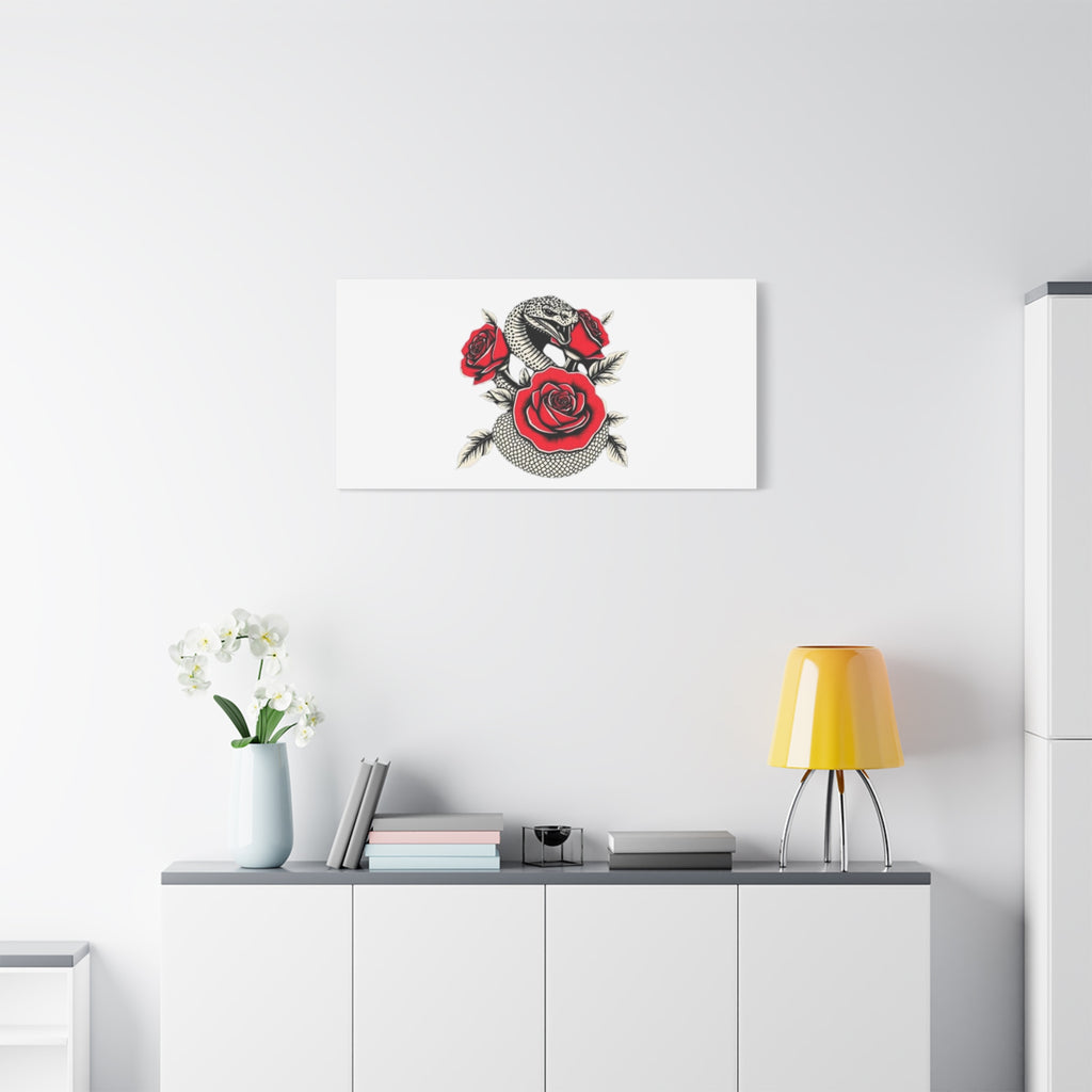 Matte Stretched Canvas - Snake Wall Art