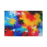 Abstract Color Splash Matte Canvas Print — Vibrant Stretched Wall Art thumbnail 16