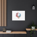 Abstract Color Splash Canvas Print — Modern Watercolor Circle Art on Matte Stretched Canvas thumbnail 50