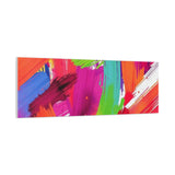 Abstract Rainbow Brushstrokes Matte Canvas Wall Art — Vibrant Stretched 1.25" thumbnail 92
