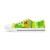 Women's Low Top Sneakers — Vibrant Tropical Abstract Print thumbnail 3