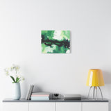 Abstract Green Brushstroke Canvas Print thumbnail 45