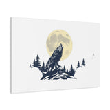 Howling Wolf Moon Matte Canvas Wall Art — Stretched 1.25" thumbnail 15