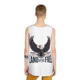 Patriotic Eagle Tank Top - "Land of the Free" Men's Sleeveless Shirt thumbnail 4