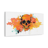 Skull Art Canvas Print – Vibrant Paint-Splash Skull Wall Decor thumbnail 41