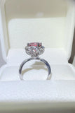 2 Carat Moissanite 925 Sterling Silver Flower Shaper Ring thumbnail 5
