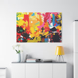 Abstract Color Splash Canvas Print - Vibrant Stretched Matte Wall Art thumbnail 99