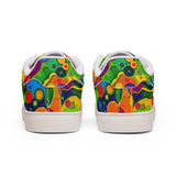 Psychedelic Retro Bubble Leather Sneakers thumbnail 6