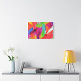 Abstract Rainbow Brushstrokes Matte Canvas Wall Art — Vibrant Stretched 1.25" thumbnail 48