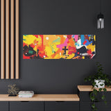 Abstract Color Splash Canvas Print - Vibrant Stretched Matte Wall Art thumbnail 94