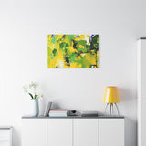 Abstract Green & Yellow Matte Canvas Print – Vibrant Modern Wall Art thumbnail 72