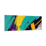 Abstract Neon Brushstroke Canvas Print — Colorful Modern Wall Art thumbnail 92
