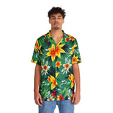 Tropical Hibiscus Hawaiian Shirt — Men's Floral Aloha Button-Up thumbnail 3
