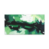 Abstract Green Brushstroke Canvas Print thumbnail 26