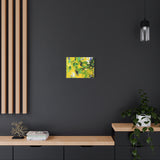 Abstract Green & Yellow Matte Canvas Print – Vibrant Modern Wall Art thumbnail 40