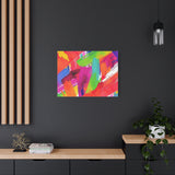 Abstract Rainbow Brushstrokes Matte Canvas Wall Art — Vibrant Stretched 1.25" thumbnail 67