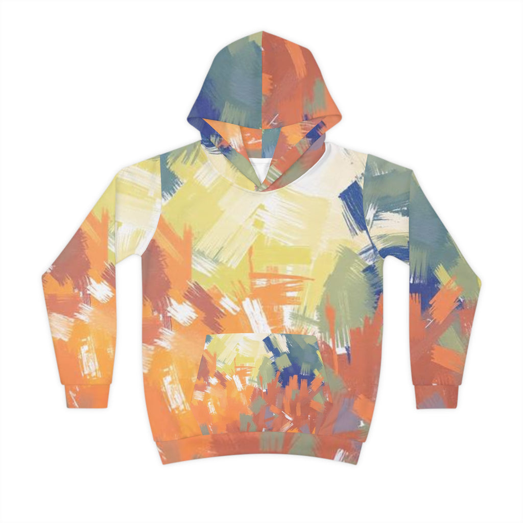 Kids Abstract Brushstroke Hoodie