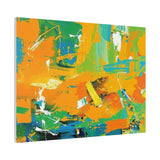Abstract Orange & Green Canvas Art — Vibrant Modern Wall Decor thumbnail 89