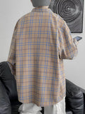 Men's Plus Size Plaid Button Up Shirt thumbnail 7